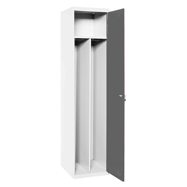 SimonRack Spind Schrank, Metallschrank, Schließfachschrank, Schloss, Doppelabteil, 1800x400x500 mm  - Simonlocker