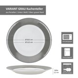 thumbnail of MamboCat 6er Set Variant Grau Kuchenteller Ø 20,5 cm