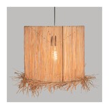 thumbnail of Atmosphera Raphia Haci - Luminária de teto 36x36x38cm feita de ráfia e ferro na cor bege.