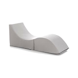 thumbnail of Dmora Letto pieghevole Andreina, Pouf trasformabile in letto singolo, 100% Made in Italy, Cm 130x50h50, Bianco