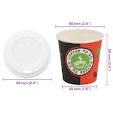 thumbnail of DELUKE® Coffee To Go Pappbecher 1000 Stück Mit Deckel - 120ml Einwegbecher Kaffeebecher To Go Getränkebecher Pappe Becher Einweg Teebecher