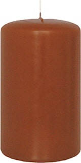 thumbnail of Flachkopf-Stumpenkerzen Haselnuss 80 x Ø 100 mm, 4 Stück