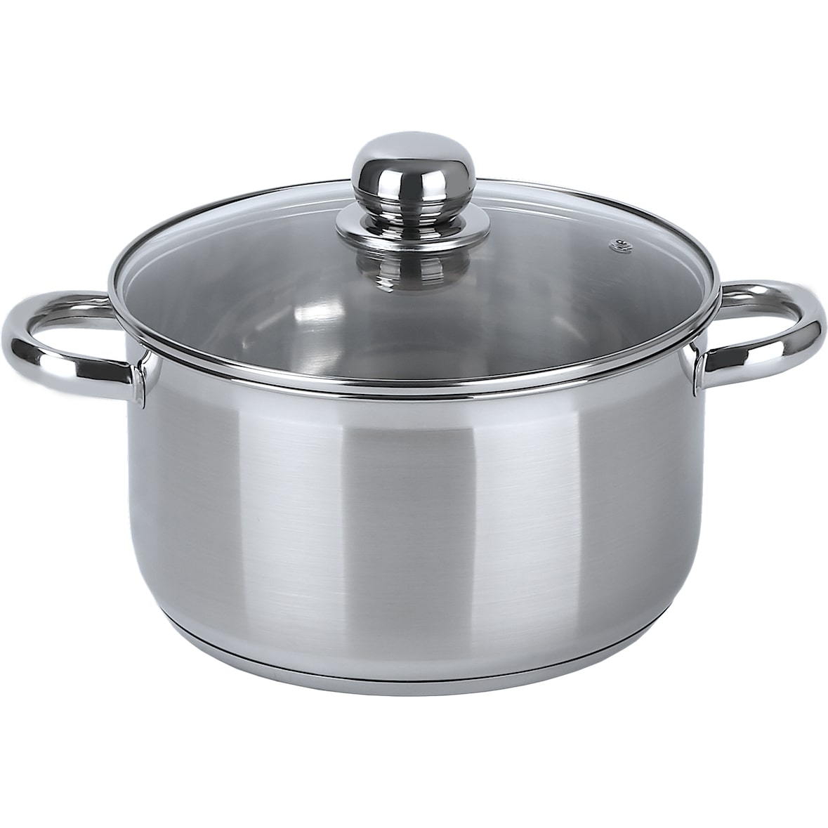 aro Fleischtopf tief mit Deckel, Edelstahl, Ø 24 cm, 6 L, Induktion