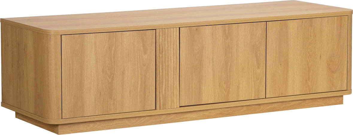 Meuble TV effet bois 150 cm bois clair