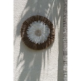 thumbnail of Bazar Bizar Décoration murale en herbe 55x55 cm naturel blanc