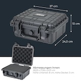 thumbnail of HMF ODK100 Outdoor-Fotokoffer, Transportkoffer mit Rasterschaumstoff, 27 x 24,5 x 13 cm
