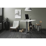 thumbnail of Schaff höhenverstellbarer Schreibtisch Progress | mit Gasfeder | Höhe 64 bis 106 cm | Tischplatte 120x80 cm | Gestell Silber