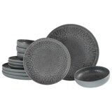 thumbnail of CreaTable Uno Volcano Dark Tellerset 12-tlg Steinzeug