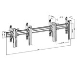 thumbnail of KIMEX - Support TV mural - Push Pull 2 écrans 45"-55" noir