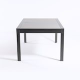thumbnail of Mesa jardín extensible de 160 cm a 220 cm, Aluminio color antracita y cristal grueso color taupé, Tamaño: 104x160/220x76 cm