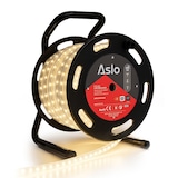 thumbnail of Ruban LED 12W sur Enrouleur 25m - Guirlande Lumineuse Blanche 4000K - Pour Intérieur Extérieur Façade Maison Evènement ASLO