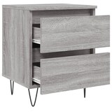 thumbnail of Table de chevet sonoma gris 40x35x50 cm bois d’ingénierie – Modèle Essence Pure