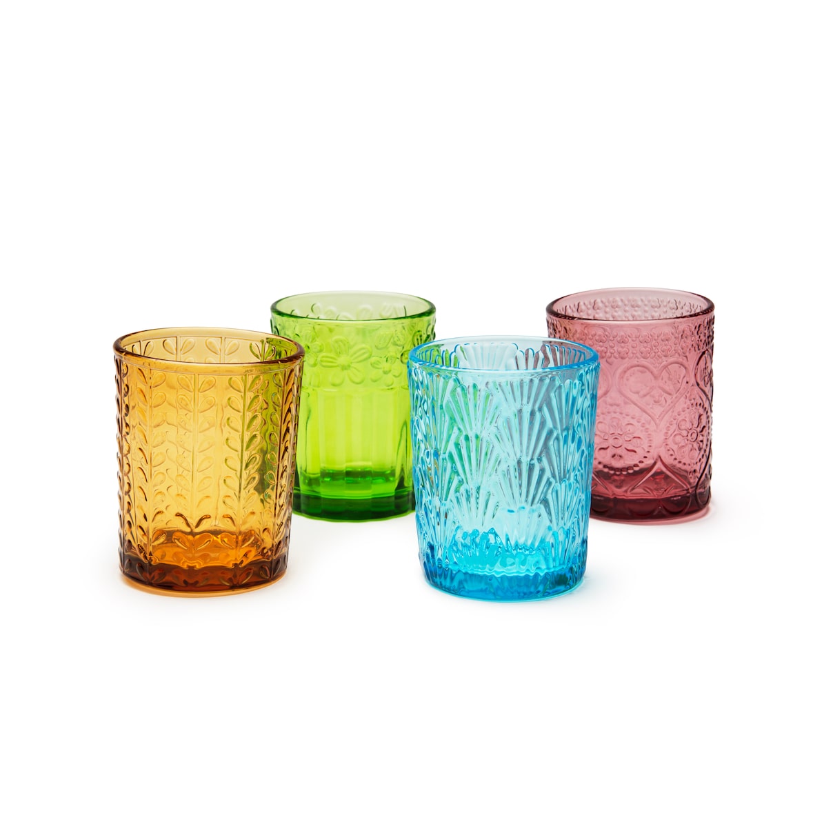 Excelsa Set Von 4 Wasserglas Oasi Glas 28 Cl Bunt