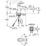 thumbnail of Grohe Eurosmart Einhand-Waschtischbatterie, 1/2? M-Size