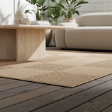 thumbnail of Teppich Balkon Jute-Optik Pflegeleicht Waschbar Strapazierfähig Terrasse Küche Beige 140x200 cm OEKO-TEX – ARLBERG von Kadima Design
