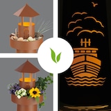 thumbnail of GARVIDA LED-Dekosäule Leuchtturm - 70 cm - braun