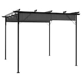 thumbnail of Pergola avec toit rétractable anthracite 3x3 m acier 180 g/m² Modèle Vega StudioDesk Panorama