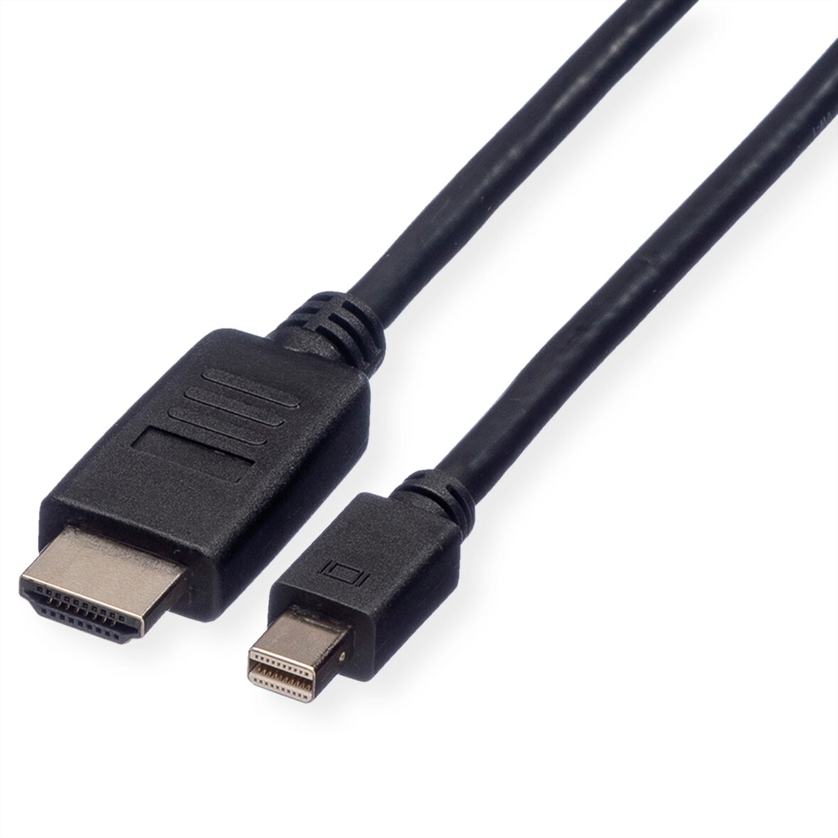 ROLINE Mini DisplayPort Kabel, Mini DP-HDTV, ST/ST, schwarz, 3 m