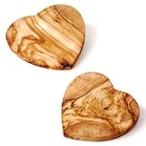thumbnail of Brett aus Olivenholz in Herzform 20 cm