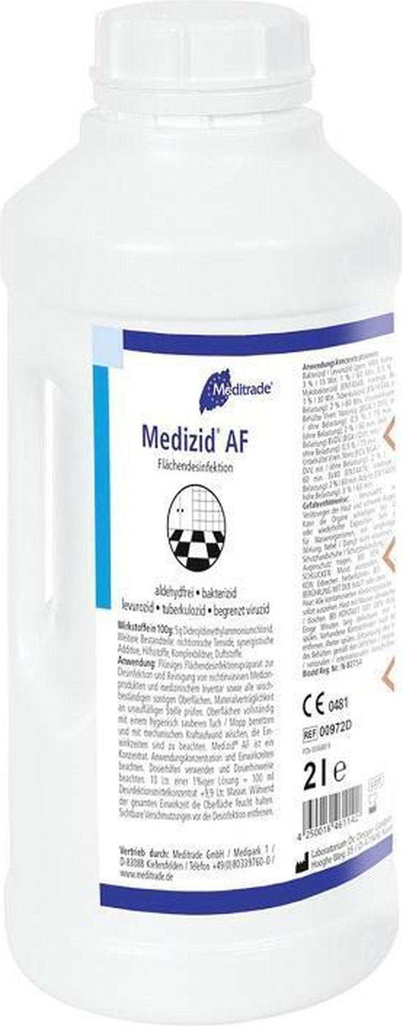 Medizid AF+ - Flächendesinfektion - alkoholfrei - 6 x 2 L - Schnelldesinfektion