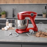 thumbnail of KLAMER Küchenmaschine 1800W, Knetmaschine mit 6 Liter Edelstahl Schüssel, 10 Geschwindigkeitsstufen mit Timer, Rührbesen, Knethaken, Schneebesen und …