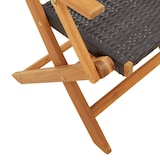 thumbnail of vidaXL 5-tlg. Garten-Essgruppe Schwarz Poly Rattan und Massivholz