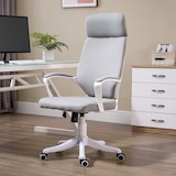 thumbnail of Vinsetto Cadeira de escritório ergonômica ajustável em altura giratória com apoio de braços Apoio de cabeça e encosto alto 63x65x113-123 cm Cinza