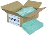 thumbnail of Grüne Welle, Universaltücher mit Textilcharakter, grün-weiß, 55 % Viskose, 45 % Polyester, ca. 50x58 cm, 25 Tücher