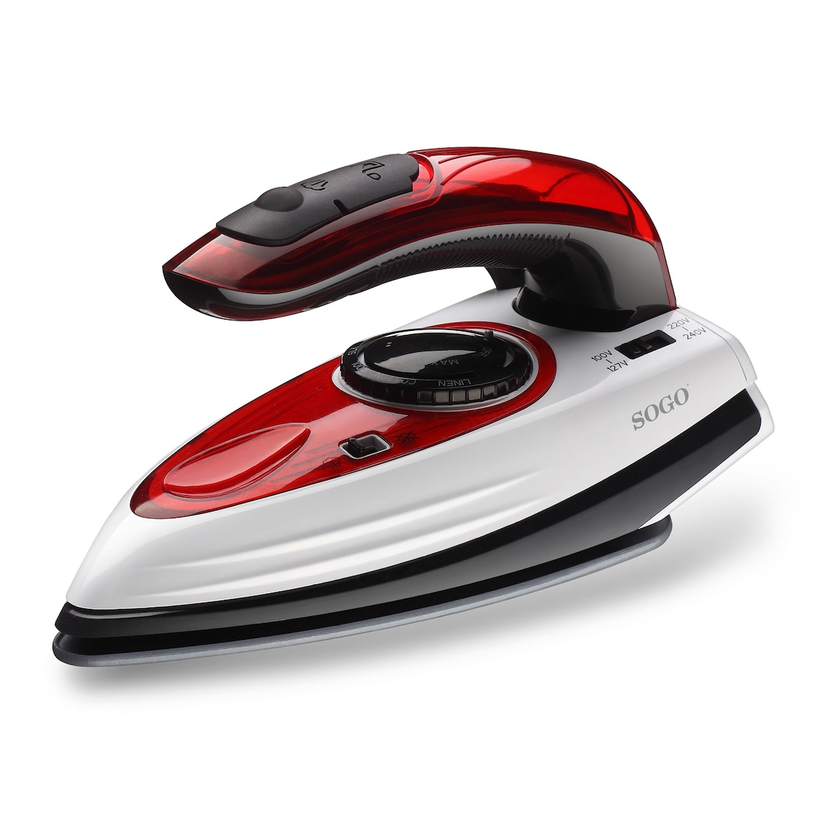 Plancha Vapor De Viaje Sogo - Voltaje Dual - 80Ml - 1100W