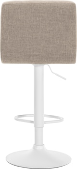 thumbnail of DELUKE® Barhocker MADRID - Creme, Stoff, Weiß | Barhocker mit Lehne Barstuhl Tresenhocker Tresenstuhl Kneipenhocker Kneipenstuhl