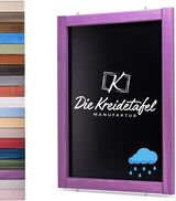 thumbnail of Wetterfeste Outdoor Kreidetafel mit Holzrahmen / Flieder 55x120cm