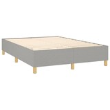 thumbnail of vidaXL Boxspringbett mit Matratze & LED Hellgrau 140x190 cm Stoff