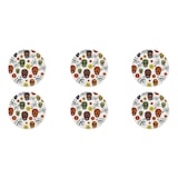 thumbnail of Excelsa set 6 piatti pizza Calavera 30,5x30,5x2 cm in porcellana multicolore