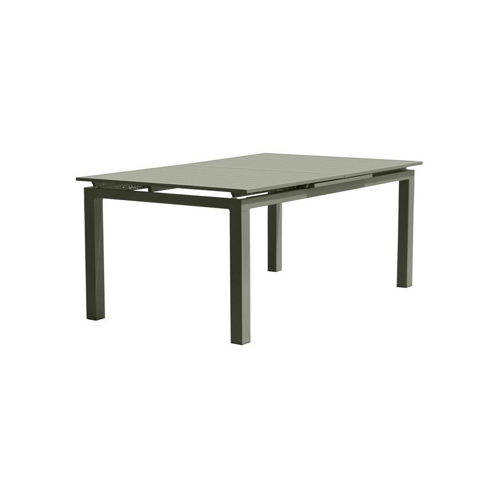 Table de jardin 10 places en aluminium kaki - MIAMI