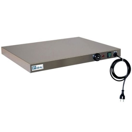 Plaque chauffante électrique - 2 x gn 1/1 - 800 watts - 230 Volts