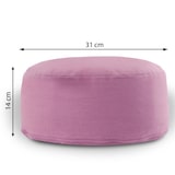 thumbnail of Yogakissen Bodenkissen rund H 14xø31 cm mit Buchweizenschalen Meditationskissen Sportkissen : lila - orchidee
