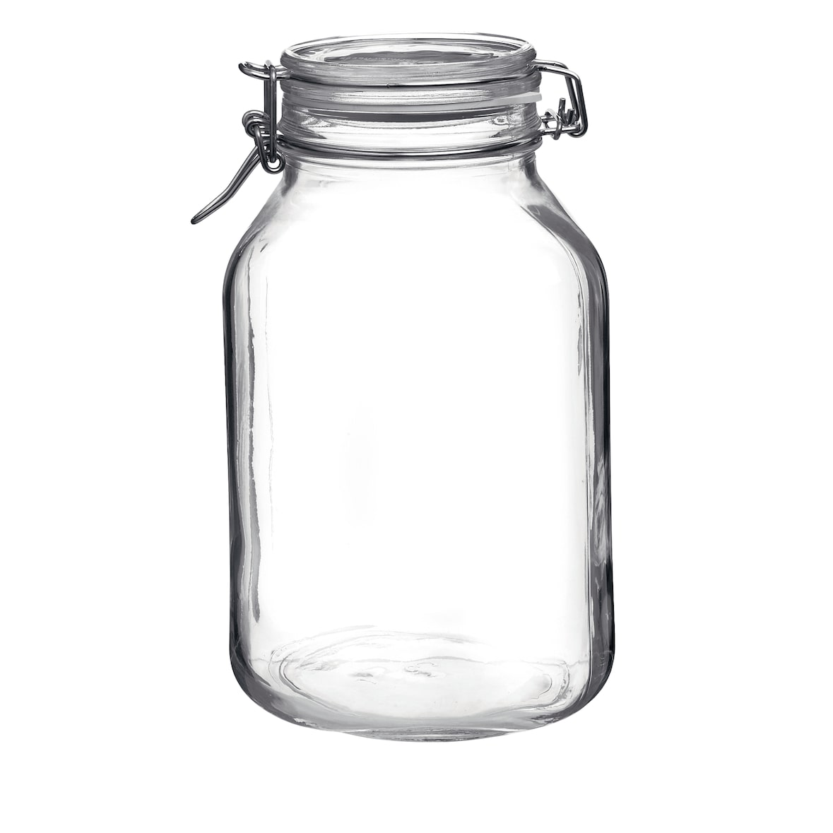 FIDO Einmachglas, Glas, 242 mm, 3 L, mit Bügelverschluss und Gummiring, transparent