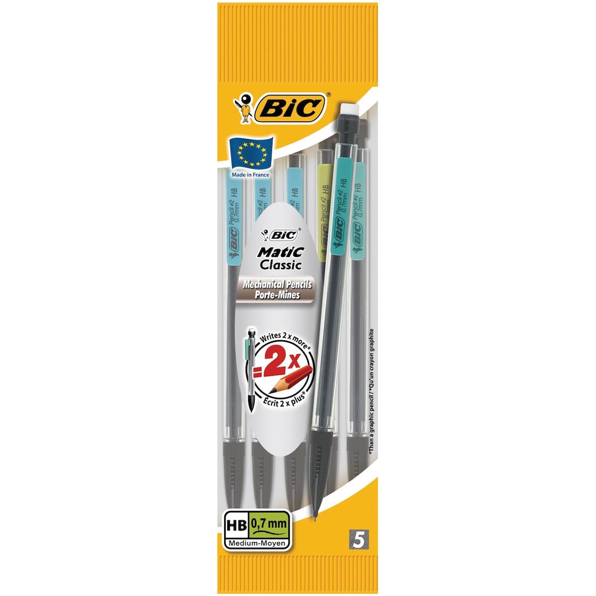 BIC Porte-mines Matic Classic 0.7 mm x 5