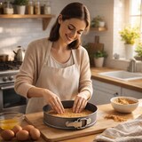 thumbnail of Springform 26 cm mit Flachboden aus Stahlblech Backform