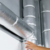 thumbnail of Kit para isolamento acústico de tubagens e tubos de queda: Fita auto-adesiva de isolamento acústico 100% alumínio (5mx10cm)+ Fita de alumínio (10m)