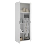 thumbnail of Dmora Armadio multiuso Forcola, Mobile multifunzione portascope, Guardaroba a 2 ante, 78x35h190 cm, Bianco
