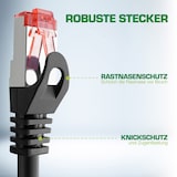 thumbnail of InLine® 76450 Patchkabel, S/FTP (PiMf), Cat.6, 250MHz, PVC, Kupfer, grau, 0,5m