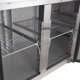 thumbnail of GastroHero Kühltisch Edelstahl GN 1/1 mit Aufkantung 3-türig Umluftkühlung -2 °C bis +8 °C 230 V Profi Gastronomie 1800x700x850 mm
