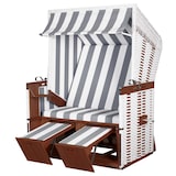 thumbnail of Strandkorb deVries Profi Nordsee Sylt - PE weiß - Modell 989