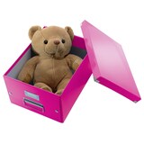thumbnail of Caja de archivo universal Click & Store Mediana (281x200x369 mm), fucsia