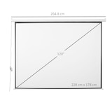thumbnail of HOMCOM Schermo di Proiezione Motorizzato a Scomparsa da 120 Pollici