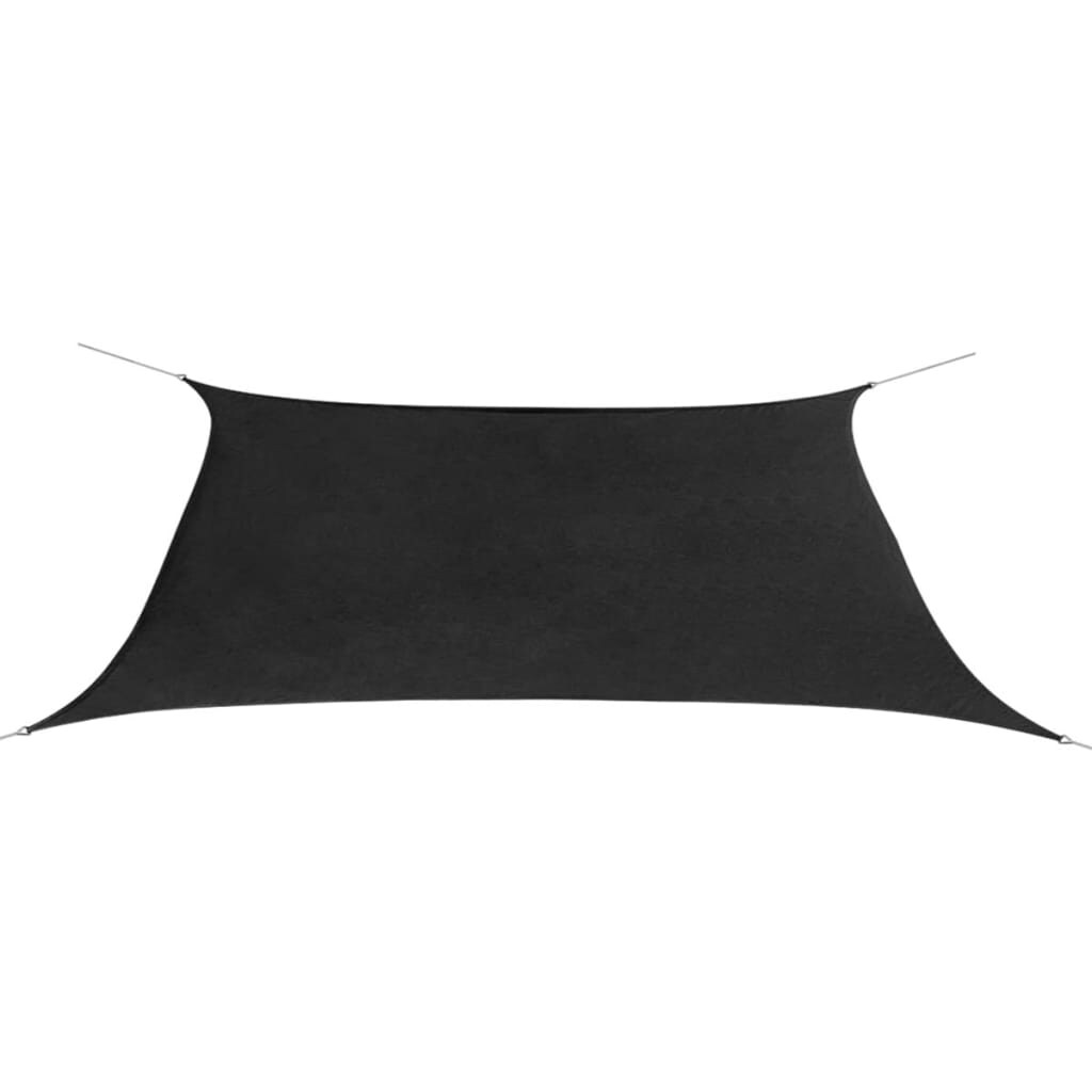 Helloshop26 - Rechteckiges 2 x 4 m anthrazitfarbenes Oxford-Gewebe Sonnensegel/Sonnenschirm 02_0008663