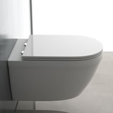 thumbnail of Alpenberger Spülrandloses Hänge WC | Gäste WC Kloschüssel Keramik Toilette mit Nanobeschichtung | WC Sitz Absenkautomatik | Wand WC Hängend Made in EU