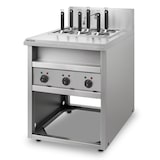 thumbnail of VERTES Gastro Cuocipasta con supporto Cuocipasta in acciaio inox, elettrico, 3x 1700 Watt, 3 vasche di cottura separate da 14 litri ciascuna