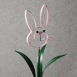 thumbnail of Hase BUNNY Osterhase Beetstecker Gartendeko H: 61,5cm rosa